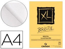 Bloc dibujo Canson XL Bristol A4 50 hojas 180g/m²